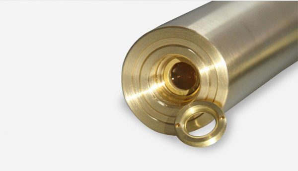 Gold shell blue beam laser pointer